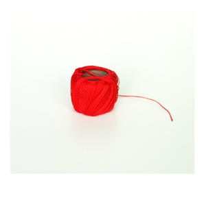 red embroidery thread