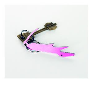 cocodrile-shaped key ring